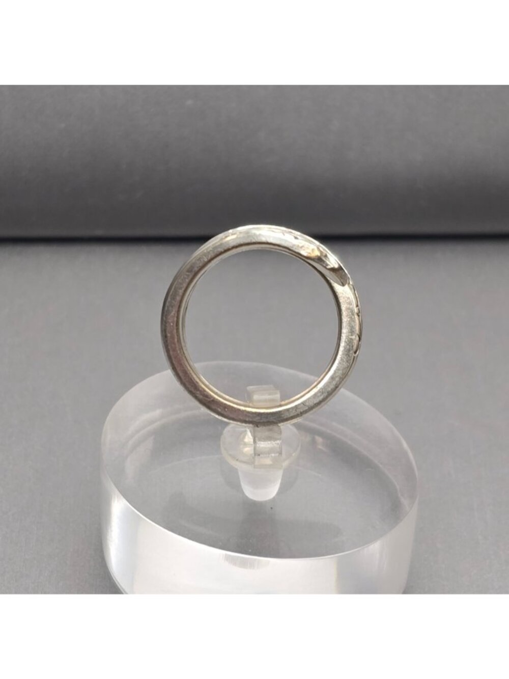Vintage Oneida Silver Spoon Ring Size 6 Romford Floral Bypass Band 1939 - Picture 4 of 10